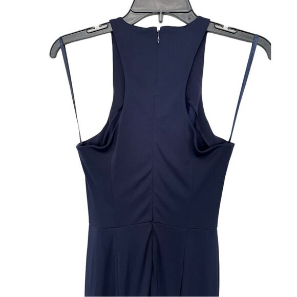 NWT Cinq A Sept | Lezlie Stretch Jersey Sleeveless Midnight Blue Midi Dress 2 - Picture 7 of 13